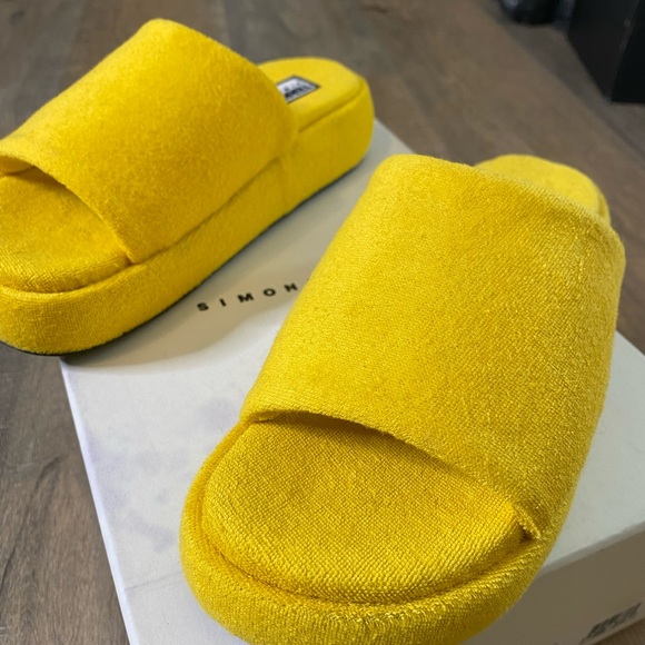 Simon Miller Terry slide size 36 YELLOW platform slide - Picture 12 of 12